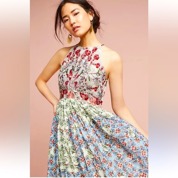 Adelise Beaded Halter Dress• Bhanuni by Jyoti for Anthropologie - Picture 3 of 9